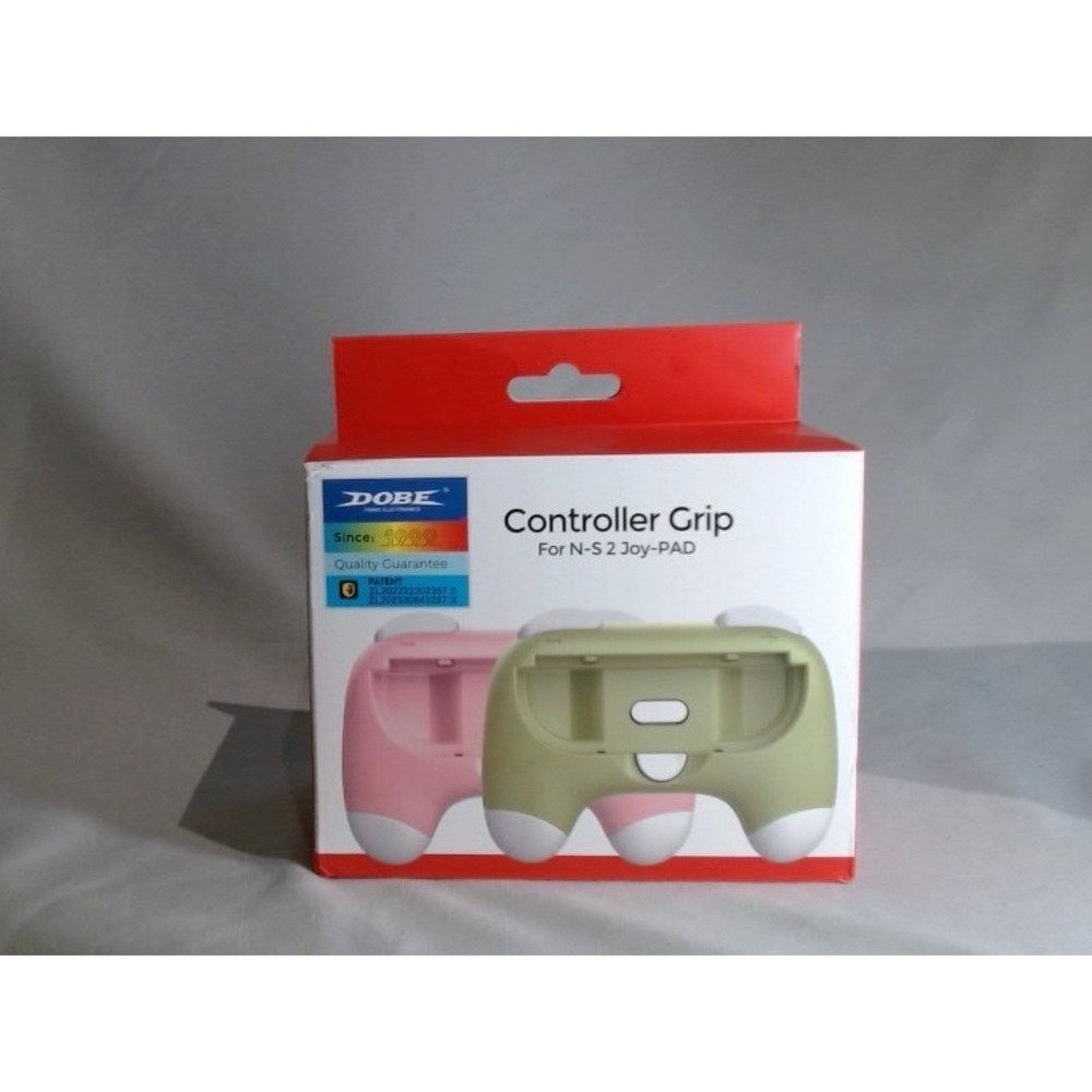 DOBE Controller Grip for N-S 2 Joy-PAD in pink and green, BRAND NEW IN BOX